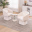 Fauteuil d'appoint pivotant rembourré-1680943853