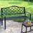 Farrelly Decorative Lattice Cast Iron 2-Person Outdoor Garden Bench