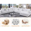 Canapé modulaire 7 places avec porte-gobelet Stimpson-1742622656