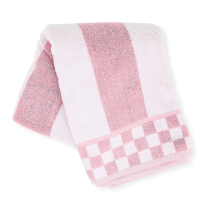 Plum Stripe Bath Towel