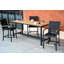 Aluminum Sling & Teak Counter Height Sling Tribeca Barchair-170536671