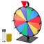 Roue de 12 pouces, roue de 12 fentes avec support, roulette de table Win Fortune avec effacement à sec et 2 marqueurs, 6 couleurs, assemblage facile, pour les événements de carnaval de fête