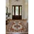 Madeline Collection Digital Print Cotton-Polyester Brown Beige Moroccan Rug-1568112907