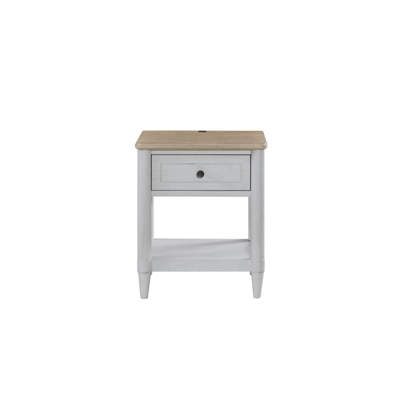 Petite table de chevet pour adolescent - ciment et sable (table de chevet seulement)
