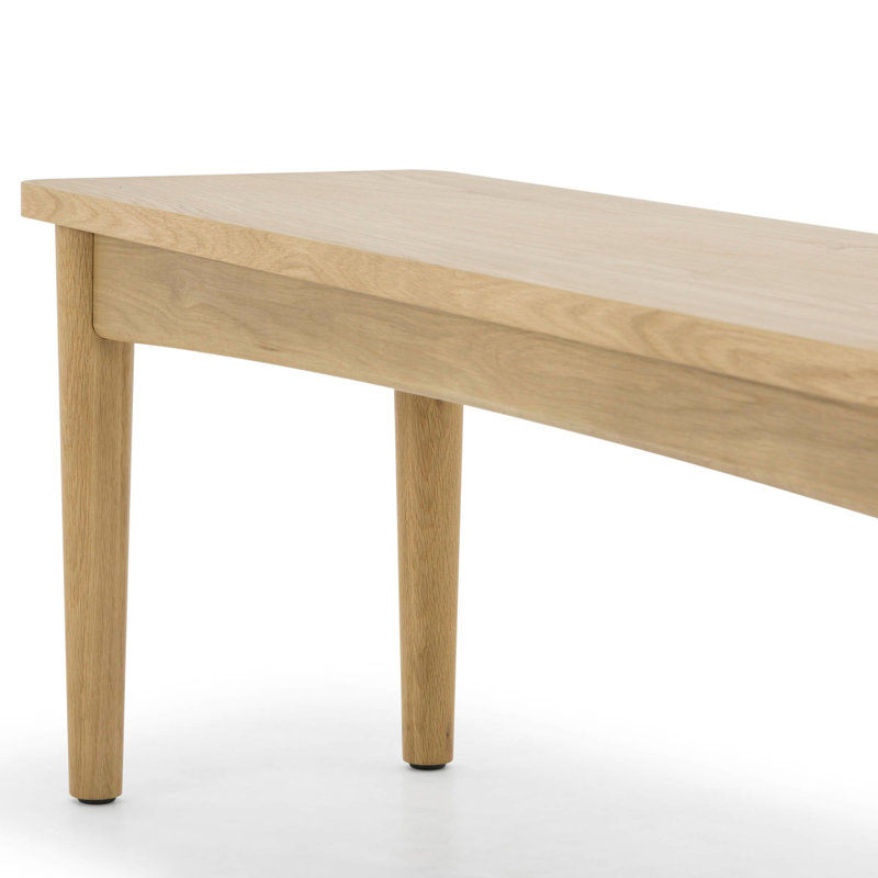 Lumina Natural Oak and MDF Dining Bench