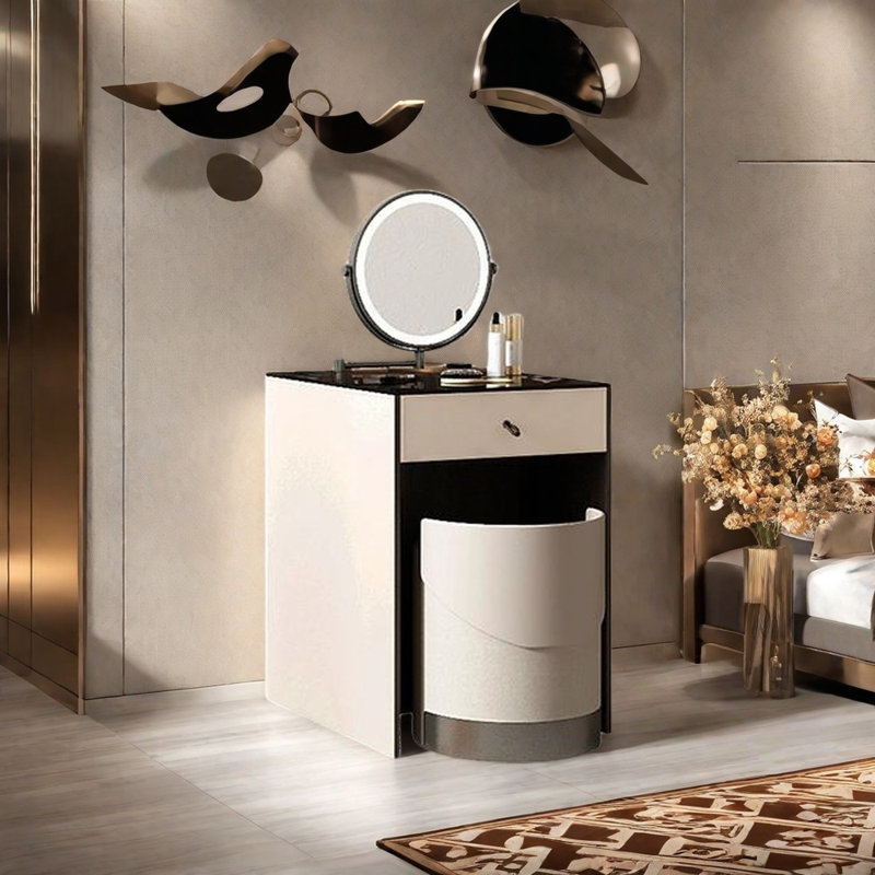 Coiffeuse moderne de luxe moderne, Blanc cassé