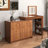 Makeup Vanity with Lighted Mirror, Flip-Top Tabletop, 7 Drawers,9 Compartments, for Bedroom-1492971025