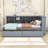 Wood DayBed with USB Charging Ports, Drawers and Storage Shelves-1650620959-1650620958