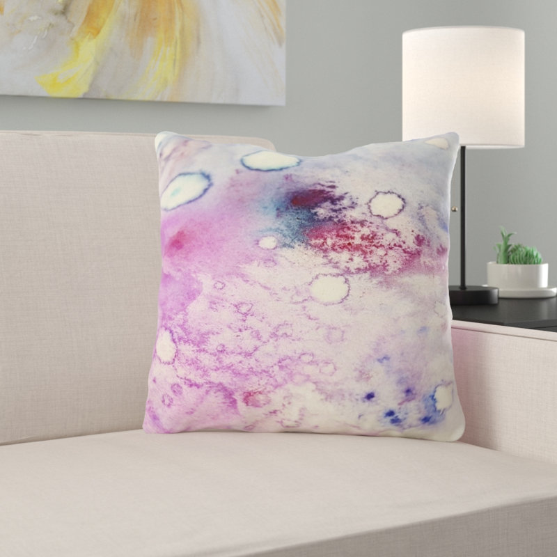 Coussin décoratif art Vincenza, Microsuède, Intérieur