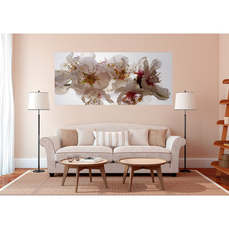 Murale florale 6,7 pi l po x l 36 po prune fleur