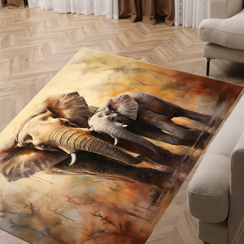 Tapis doux non tissé à motif floral exquis avec motif provençal français classique pour la décoration intérieure