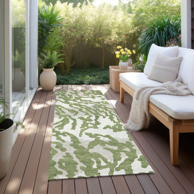  Malek Indoor/Outdoor Area Rug with Non-Slip Backing