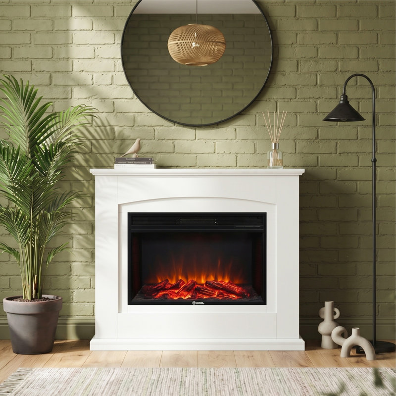 built-in electric fireplace