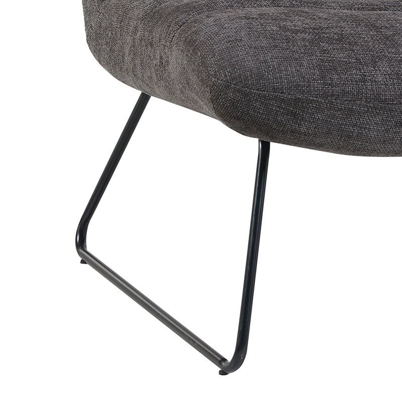 Soft Touch Fabric Lounge Chair, Grey