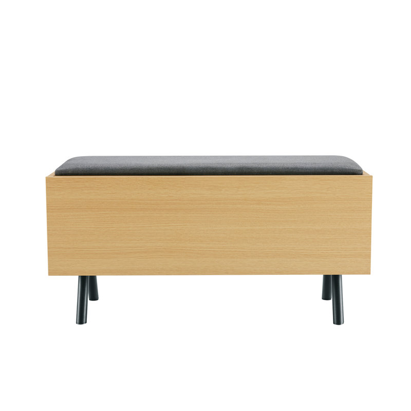 Banc de rangement moderne en métal 36 po Paloma