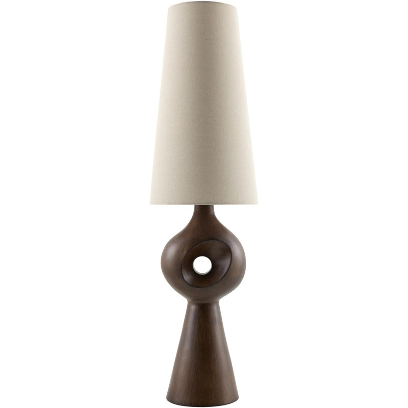 Lampe de table Trely Dawes, Marron foncé