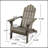 Foldable Acacia Wood Adirondack Chair, Classic Slat Design For Outdoor Comfort And Space-Saving Convenience-1365341609