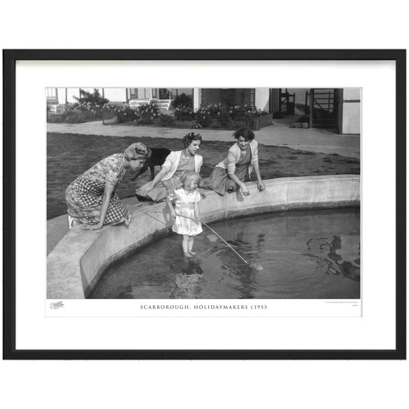 Scarborough, Holidaymakers C1955 by Francis Frith - Single Picture Frame Print, 28cm H x 36cm W x 2.3cm D