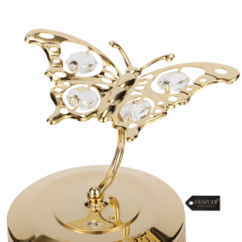Figurine de boîte à musique papillon