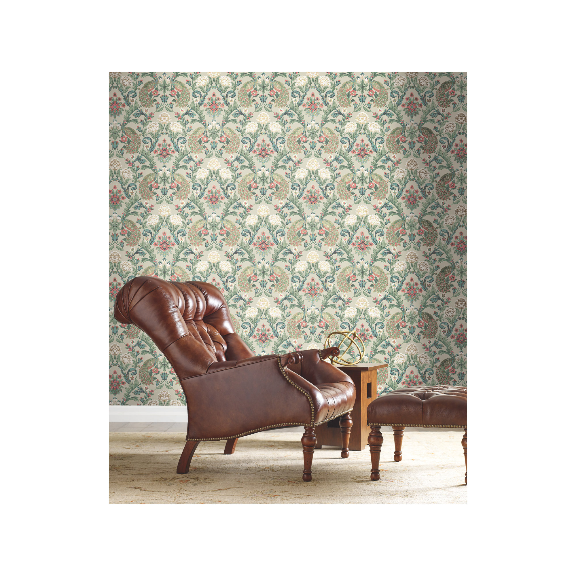 Harmony Floral Wallpaper, Taupe
