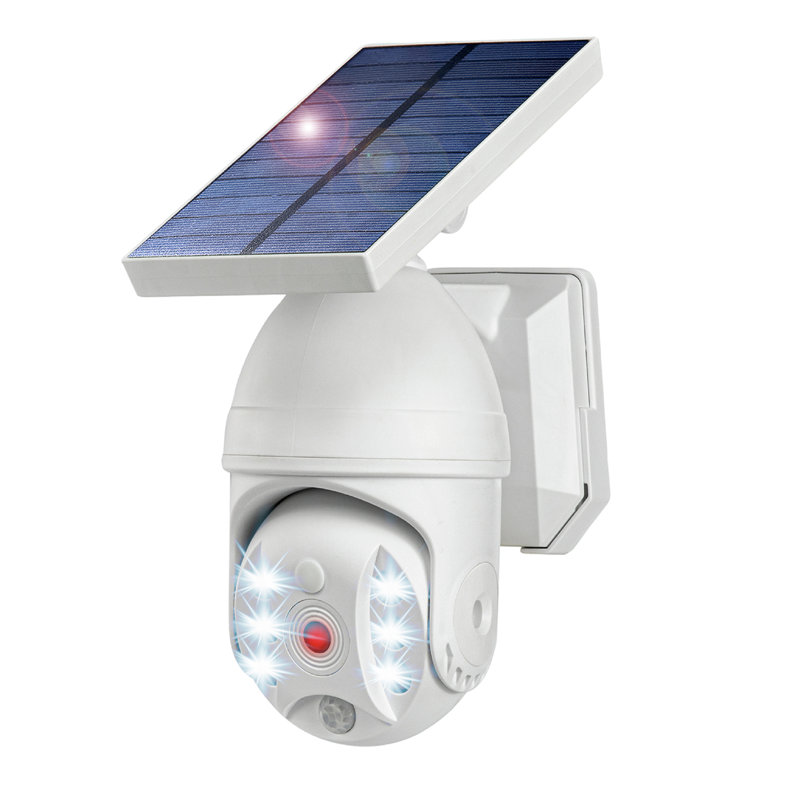 Projecteur solaire à DEL avec capteur de mouvement, Blanc