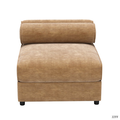 Stylish Chenille Sofa, Cylindrical Backrest, Featuring Hidden Storage Space(only 1 seat!!!!!)
