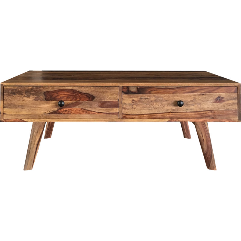 Bruno Solid Wood Four Leg Coffee Table