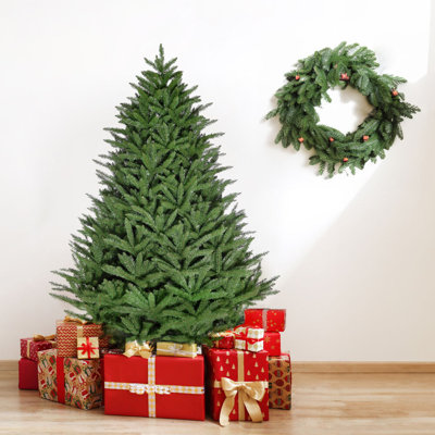 Fraser Hill Farm 9 ft. Centerville Pine Unlit Green Traditional Christmas Tree