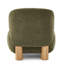 Chaise d'appoint rembourrée Boucle, vert olive-774728345