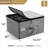 12-Glass Wine Glasses Storage Case Stemware in Grey 2-Pack