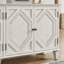 Buffet moderne Mid-Century de 65,2 po avec 4 portes sculptées à la main Rosalind-49548325