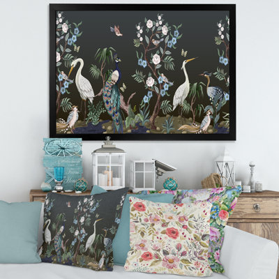 " Chinoiserie With Birds And Peonies IV "