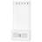 Modern Hall Tree, Entryway Coat Rack with Shoe Bench, 5 Hooks, Storage Shelf and Slatted Door Cabinet for Hallway, White