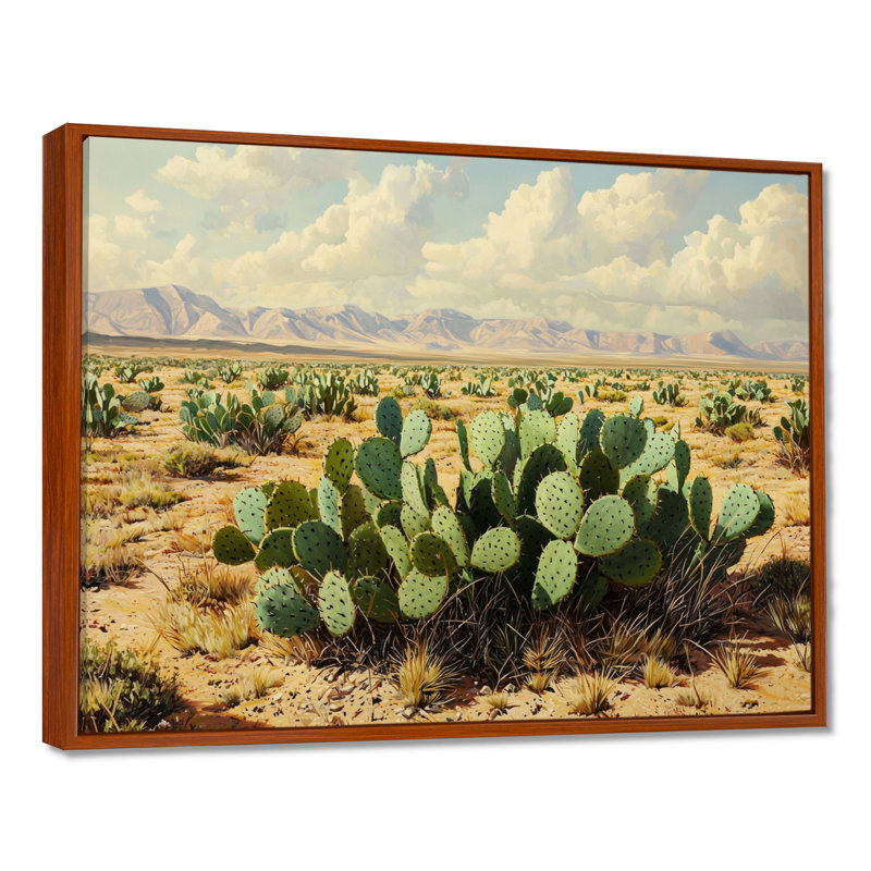 Koua - Floral Large Wall Art, H 34 po x l 44 po, Cadre flottant, Brun