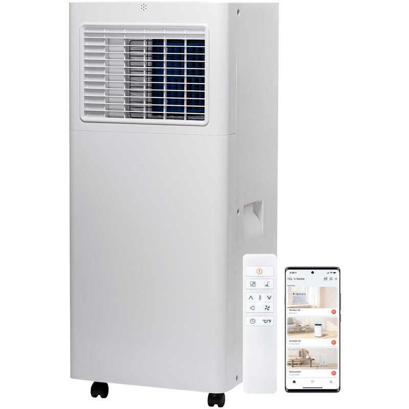 TCL 5,100 BTU SACC (8,500 BTU ASHRAE) Smart Portable Air Conditioner, 5000 BTUs