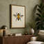 Detailed Bee Study Botanical - Wrapped Canvas-1336757231-1336757224