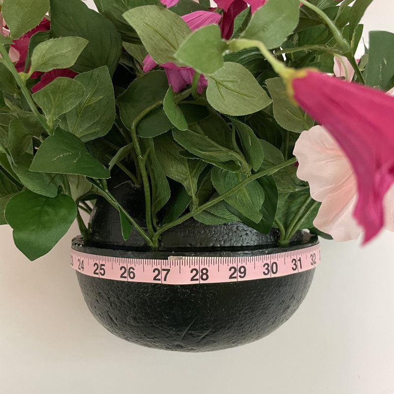 Lifelike Petunia Urn Filler - Purple and Yellow, Purple/Yellow
