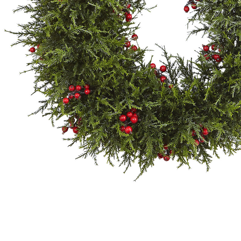Faux Berry Plastic 20'' Wreath