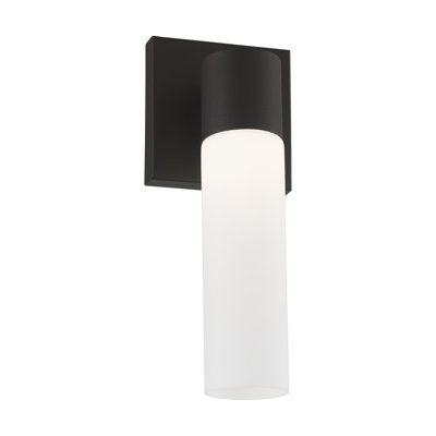 Fulton Single Light Glass Dimmable Armed Sconce