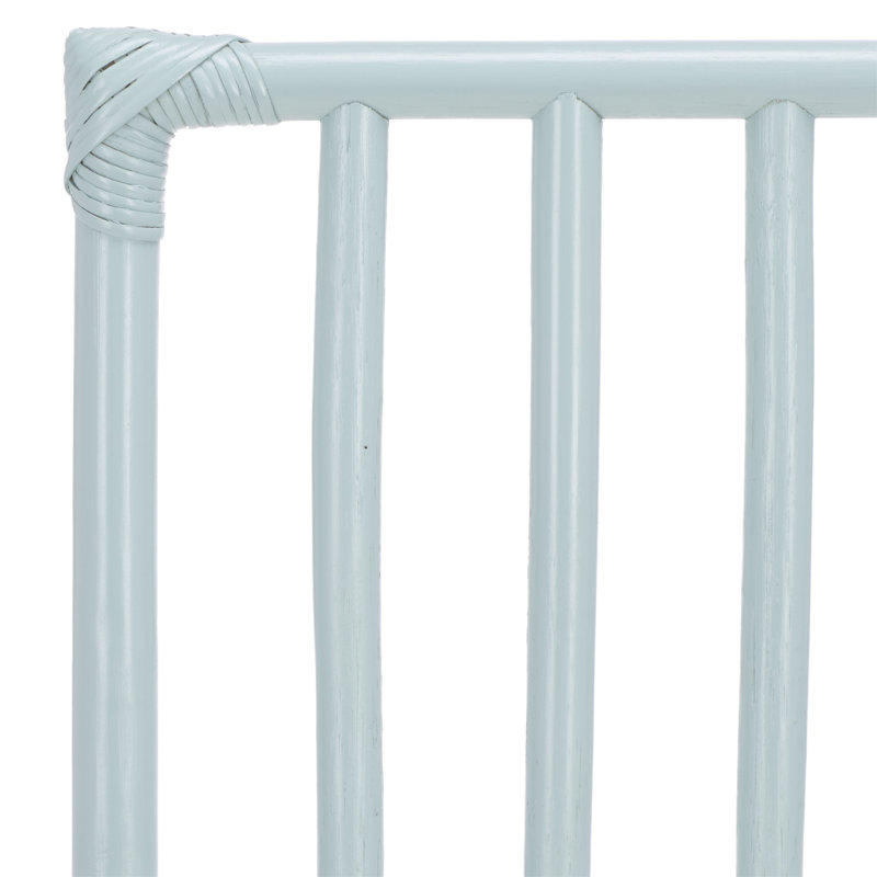 Tabouret de bar avec coussin Mylinda, Bleu pâle