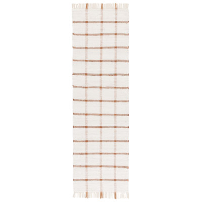 Aaronn Handwoven Recycled Cotton Plaid Rug
