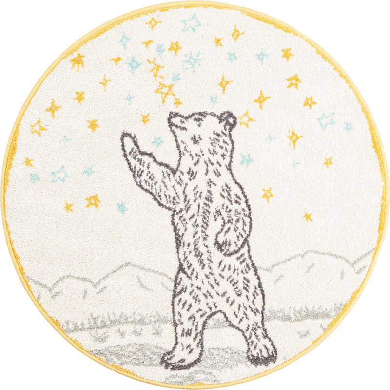 Whimsy Kids Rug, Round 3' 3"