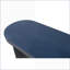 Table basse de 60 po bleu marine avec pieds incurvés, plateau épais robuste et installation réglable pour le salon / vestibule-1972987158