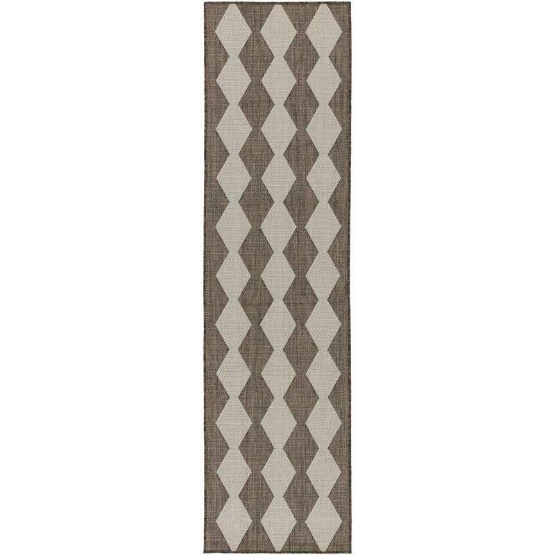 Positano Indoor / Outdoor Rug, Runner 2'2" x 10', Brown