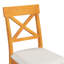 Ensemble de table de salle à manger à hauteur de comptoir en bois massif 60 po x l 30 po avec tablettes de rangement à 3 niveaux et chaises rembourrées pour 4, 5 pièces, brun-1334129765