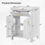 Ensemble de meuble-lavabo 24 po avec lavabo en céramique, meuble-lavabo peu encombrant - l 24 po x P 18 po x H 34 po, 2 portes à fermeture en douceur-133416646