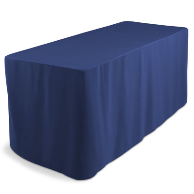 6'' Fitted Tablecloth With Open Back - Trade Show Table Cover