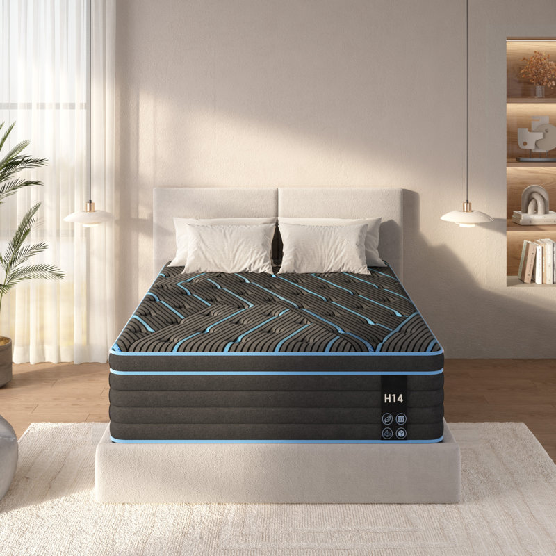 Mattress,Hybrid Mattress, Individually Pocketed Innerspring, Medium Firm, Twin, 10"