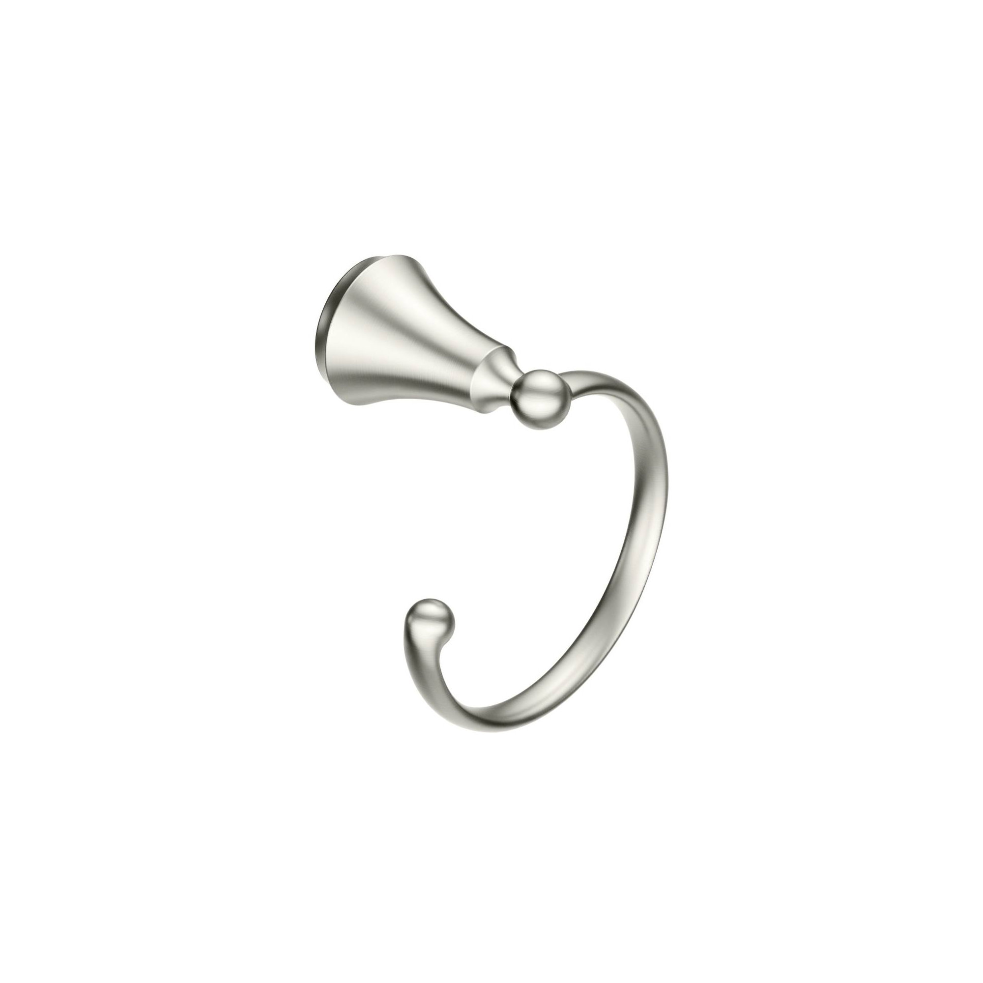 Wynford Wall Mounted Towel Ring, Brushed Nickel