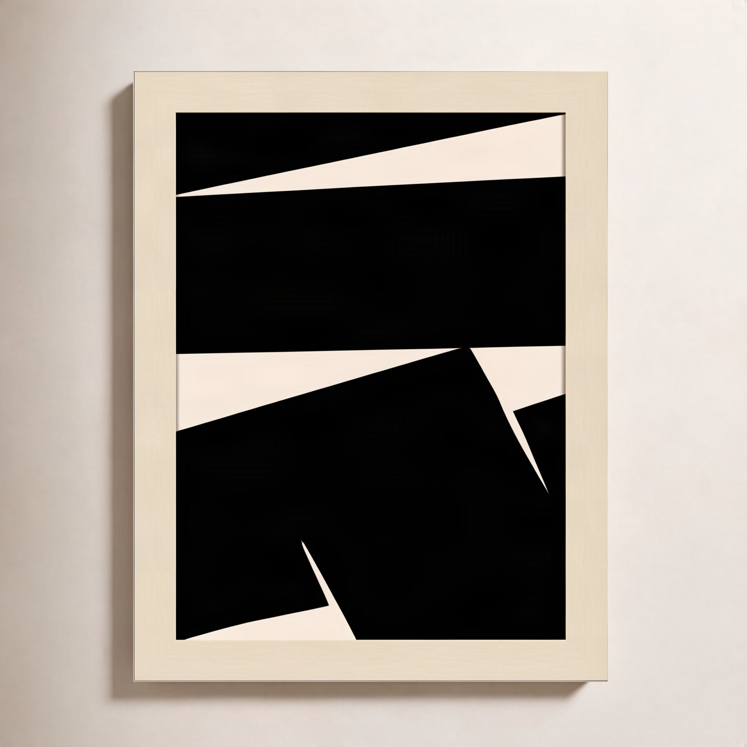 Black Plain Abstract Print by Little Dean, Brown, 13" H x 10" W